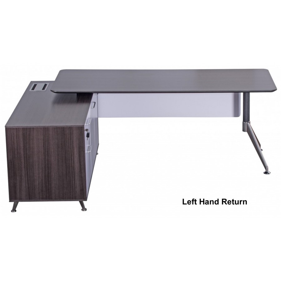 Nero Executive Desk With Return Storage 